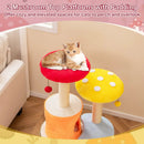 43 Inch Tall Cat Tree Cute with 2 Condos and Padded Platforms-Multicolor by LJGDeals
