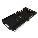 43 Inches Foldable Mechanic Creeper with Padded Headrest and Tool Trays-Black by LJGDeals