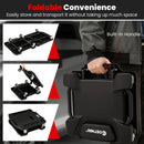 43 Inches Foldable Mechanic Creeper with Padded Headrest and Tool Trays-Black by LJGDeals
