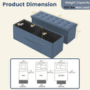 43 Inches Folding Storage Ottoman Bench Linen End of Bed Bench with Padded Seat by LJGDeals