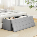 43 Inches Folding Storage Ottoman Bench Foot Rest Stool End of Bed Bench by LJGDeals
