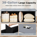 43 Inches Folding Storage Ottoman Bench Foot Rest Stool End of Bed Bench by LJGDeals