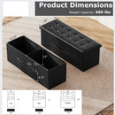 43 Inches Folding Storage Ottoman Bench Foot Rest Stool End of Bed Bench by LJGDeals