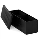 43 Inches Folding Storage Ottoman Bench Foot Rest Stool End of Bed Bench by LJGDeals