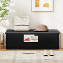 43 Inches Folding Storage Ottoman Bench Foot Rest Stool End of Bed Bench by LJGDeals