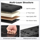 43 Inches Folding Storage Ottoman Bench Foot Rest Stool End of Bed Bench by LJGDeals
