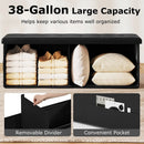 43 Inches Folding Storage Ottoman Bench Foot Rest Stool End of Bed Bench by LJGDeals