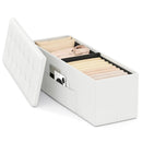 43 Inches Folding Storage Ottoman Bench Foot Rest Stool End of Bed Bench by LJGDeals