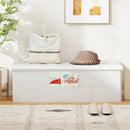 43 Inches Folding Storage Ottoman Bench Foot Rest Stool End of Bed Bench by LJGDeals
