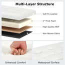 43 Inches Folding Storage Ottoman Bench Foot Rest Stool End of Bed Bench by LJGDeals
