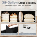 43 Inches Folding Storage Ottoman Bench Foot Rest Stool End of Bed Bench by LJGDeals