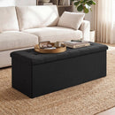 43" Folding Storage Ottoman Bench with Padded Seat by LJGDeals