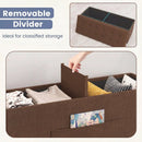 43-Inch Folding Storage Ottoman Bench with Padded Seat by LJGDeals