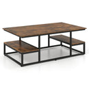 43" Rectangle Coffee Table with Storage and Open Shelves by LJGDeals