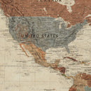 Push Pin Customize World Map Wall Canvas Print –