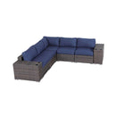 Modern Rattan Wicker Seating Group With Cushions by HouseOfZazla