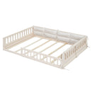 Upholstered Platform Bed With Guardrail And Pillow by HouseOfZazla