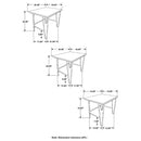 3 Piece Nesting Table With Hairpin Legs - Brown by HouseOfZazla