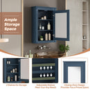 Wall Mounted Bathroom Storage Medicine Cabinet For Over Toilet With Mirror