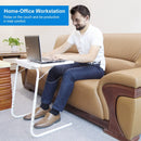 Foldable Tray Table Portable Sofa TV Tray 6 Heights 3 Angles Laptop Desk Adjustable Eating Dinner Coffee for Bed Dorm Home