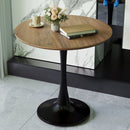 Mid-Century Round Dining Table With Pedestal Base For 2 - 4 People