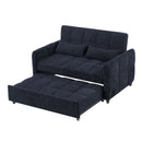 Loveseat Sofa Pull-Out Bed With Adjustable Backrest, 3 USB Ports And 2 Lumbar Pillows For Living Room by HouseOfZazla