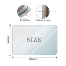 Rounded Corner Rectangle Bathroom Mirror For Wall Metal Frame Wall Mounted Bathroom Mirror Vanity Bathroom Mirror (Horizontal & Vertical) by HouseOfZazla