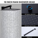 Modern 10" Wall Mounted Rainfall Shower Head System by HouseOfZazla