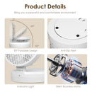 Quiet Table Fan 90¡ Foldable Desk Fan with 4 Wind Speeds Type-C Rechargeable Wall-Mounted Fan Portable Desktop Fan for Home Bedroom Kitchen Office Out