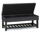 Cosmopolitan - Storage Ottoman Bench With Open Bottom by Unique Piece Furniture