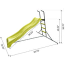 Xsl003G - Indoor Freestanding Playground Equipment Slide For Children - Green by HouseOfZazla
