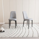 Modern Dining Chair With Cushions And Metal Legs by Unique Piece Furniture