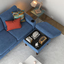 3 Seater Convertible Combination L Shaped Sofa With Footstools With Storage by Unique Piece Furniture