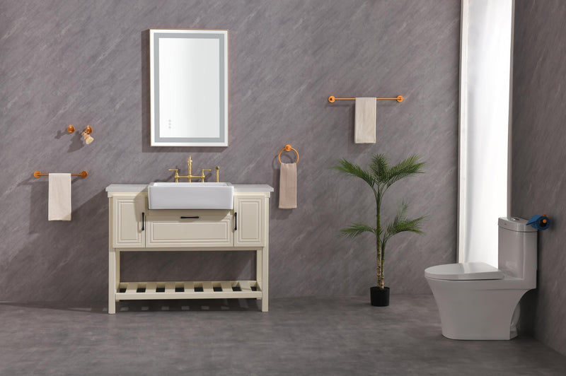 36x24 LED Lighted Bathroom Wall Mounted Mirror with High Lumen+Anti-Fog Separately Control