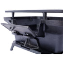 Oval Cast Iron Grill Outdoor Portable Charcoal Tabletop Skillet