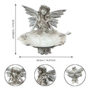 12.80" High Garden Fairy Figurine with Leaf Tray