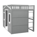 Elegant House Loft Bed With Ladder by HouseOfZazla