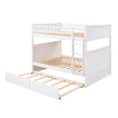 Bunk Bed With Twin Size Trundle, Guardrails by Unique Piece Furniture
