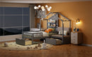 House Bed With Upholstered Sofa, Wireless Charging Station, Shelves And 2 Drawers by HouseOfZazla
