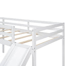 L Shaped Loft Bed With Ladder And Slide
