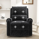 Manual Recliner Massage Chair With Swivel Rocker, 8 Massage Modes, Side Storage Pocket