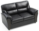 Padded Love Seat For Modern Living - Black
