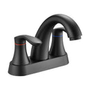 Two Handle 4 Inch Centerset Bathroom Sink Faucet with Pop-Up Drain, Matte by HouseOfZazla