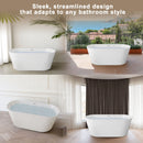 Glossy Freestanding Bathtub With Toe Tap Drain by HouseOfZazla