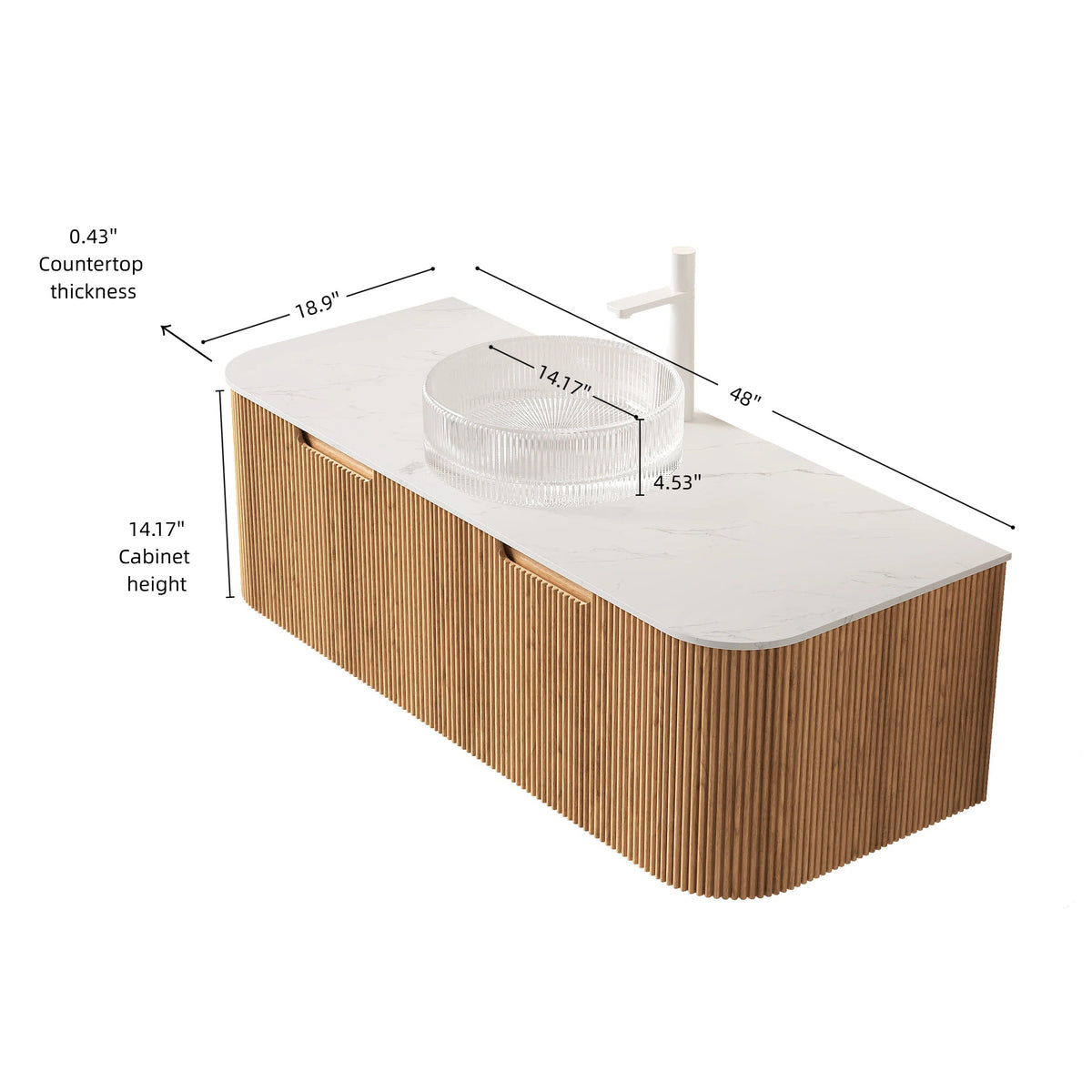 Dina 48" Bathroom Vanity & Sink, photo 5 of 5