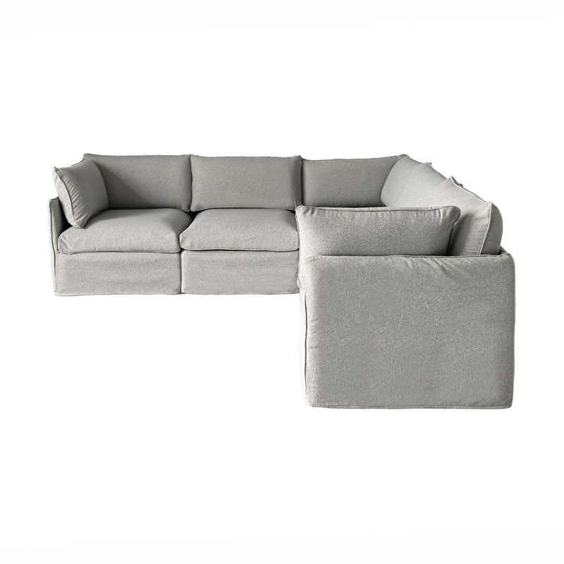 Patio L Shaped Sectional, Grey, Deep Seating with Modular Design, photo 6 of 7