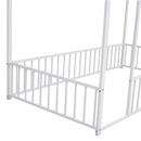 Metal Bed House Bed Frame With Fence by Unique Piece Furniture