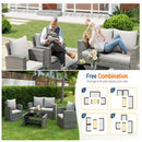 Modern Patio Set With Table And Cushions