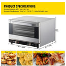 Heavy-Duty Commercial Stainless Steel Countertop Convection Toaster Oven (SAK51683)