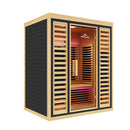Peak Saunas Denali Luxury 3-Person Full Spectrum Infrared Sauna with Two XL Medical-Grade Red Light Therapy Panels & Smart WiFi App Control